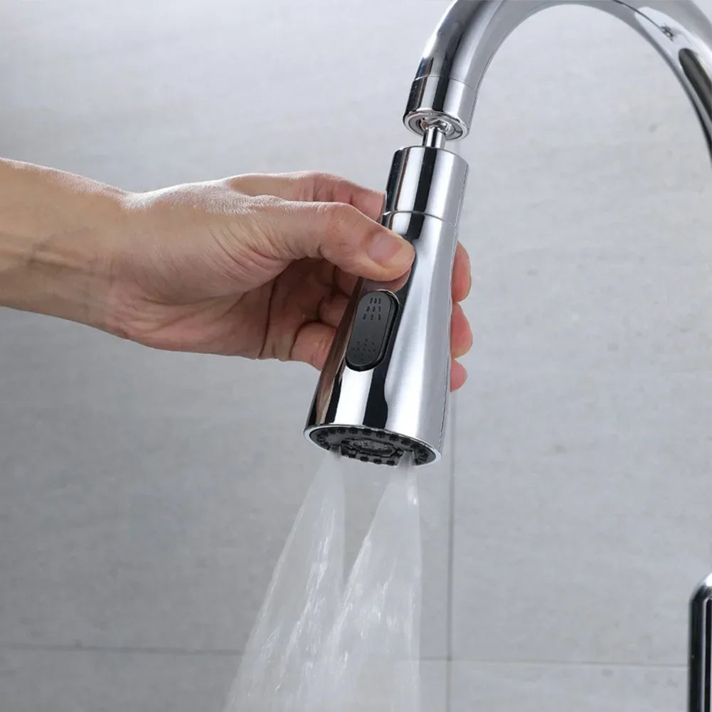 3-Mode Kitchen Faucet Sprayer with Pull-Out Nozzle