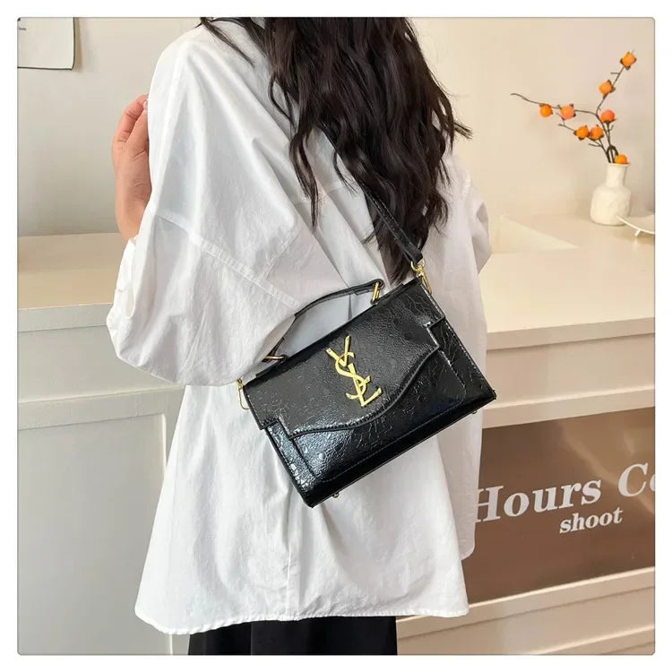 New Arrival 2025 Spring: Structured Textured Crossbody - Envelope Style, Detachable Chain, Women's Purse for Work & Events