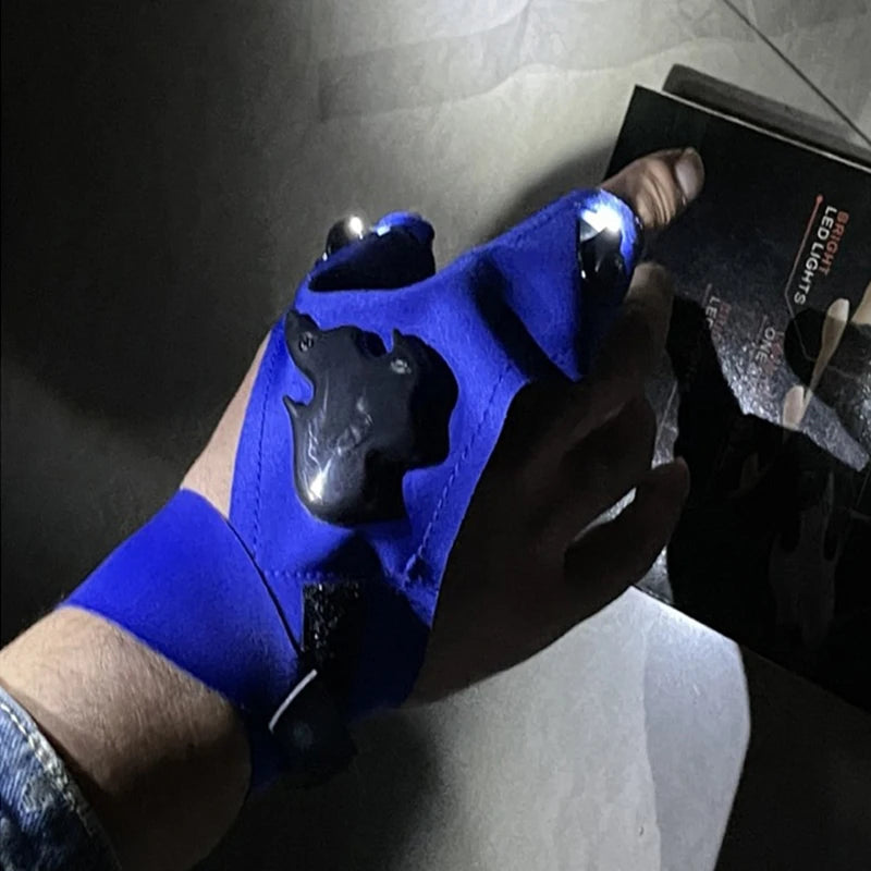 Rechargeable LED Flashlight Gloves