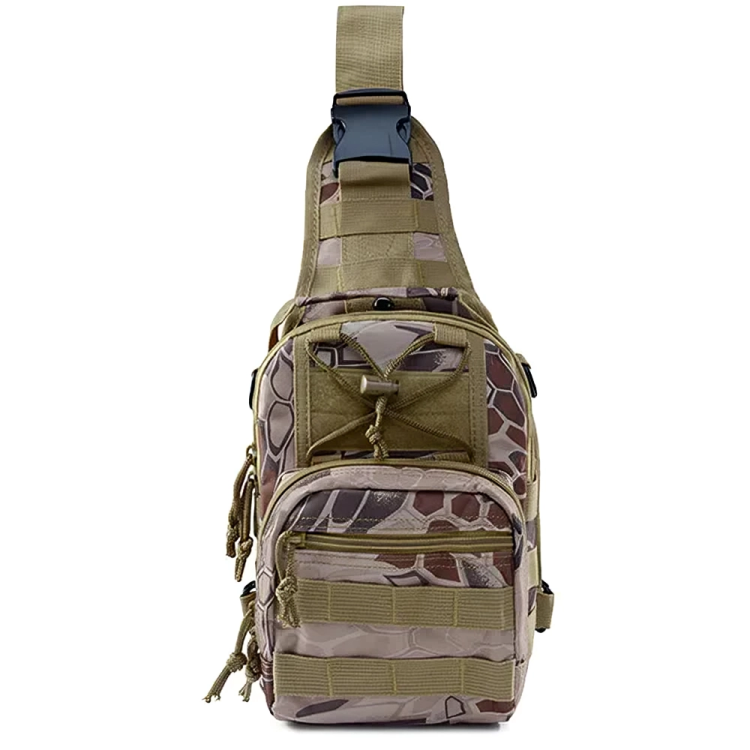 Men’s Tactical Multi-Use Chest Bag for Outdoor Adventures Black, 10.62 x 8.26 x 6.29 in