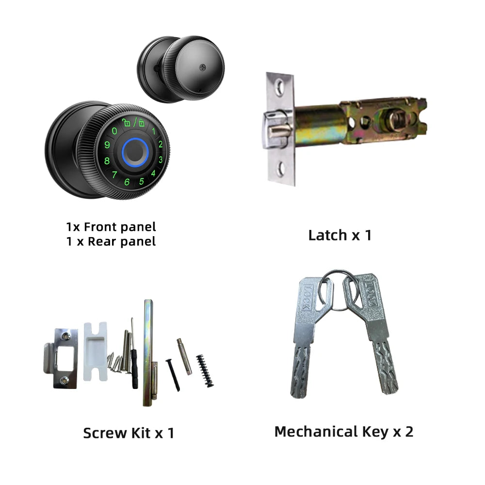 Smart Fingerprint Door Lock with Tuya App Control