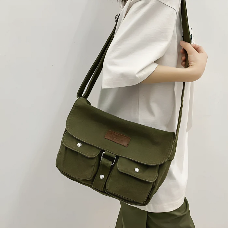 Women's Shoulder Bags Japanese Department Harajuku Style Messenger Bag Fashion Female Students Crossbody Bags Vintage Canvas Bag