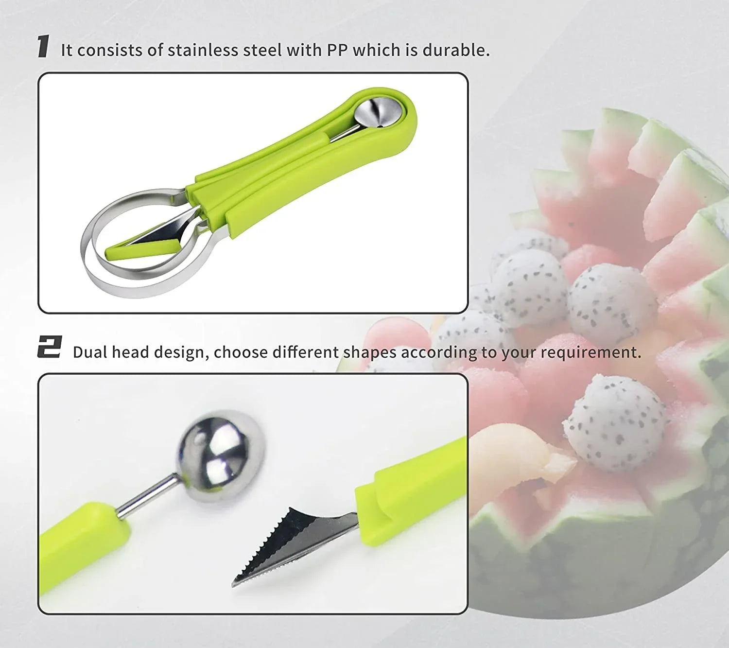 4-in-1 Watermelon Slicer & Fruit Carving Tool