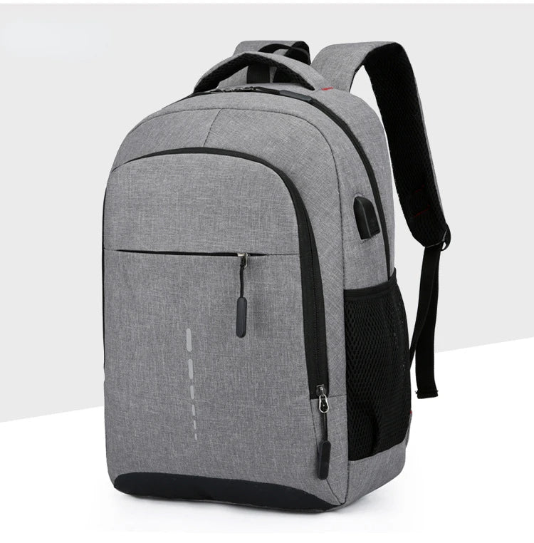 Classic Men Waterproof Backpack USB Charging Casual Travel Backpack Men Large Capacity Travel Laptop Backpack School Bag
