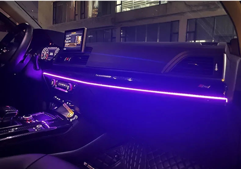 Colorful LED Car Interior Ambient Light - USB Powered with Remote Control