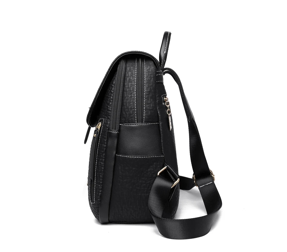 Fashion Backpacks Female High Quality Leather Bagpack for Women Rucksacks Large Capacity School Bag Ladies Travel Bags Mochilas