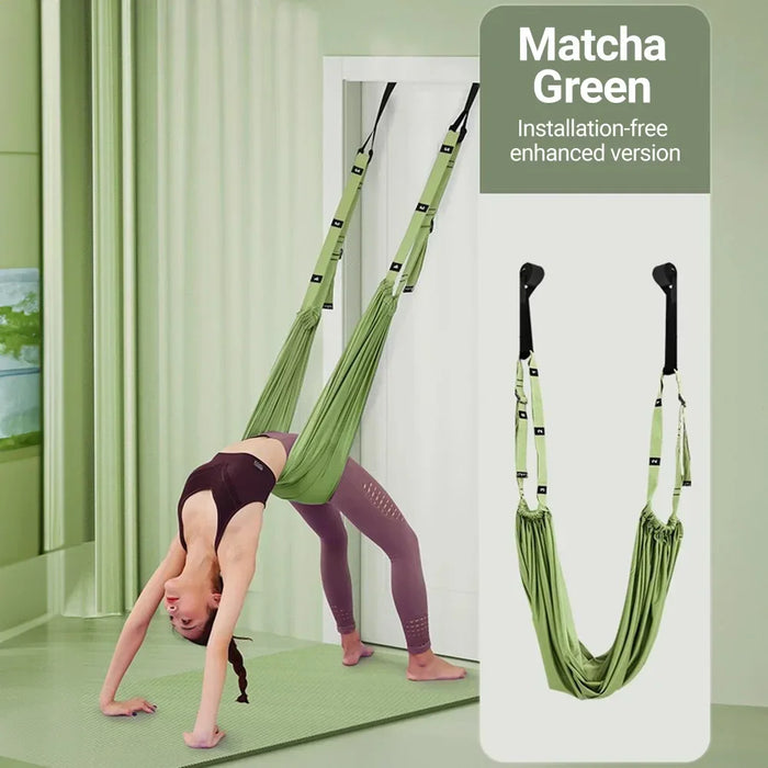 Aerial Yoga Hammock Strap – Stretching and Inversion Trainer for Flexibility and Strength