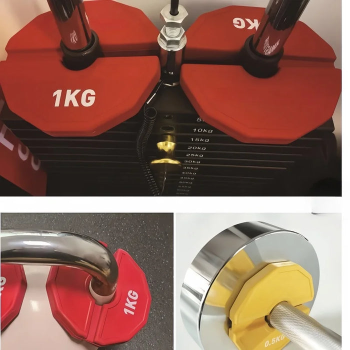 Rubber Fractional Weight Plates - 0.25/0.5/1 KG