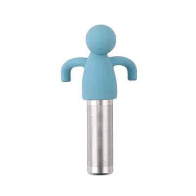 Creative Little Man-Shaped Tea Infuser with Silicone and Stainless Steel