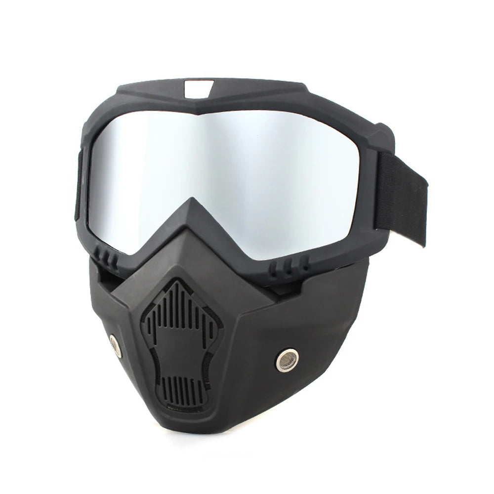 Protective Mask with Windproof Goggles for Riding & Sports