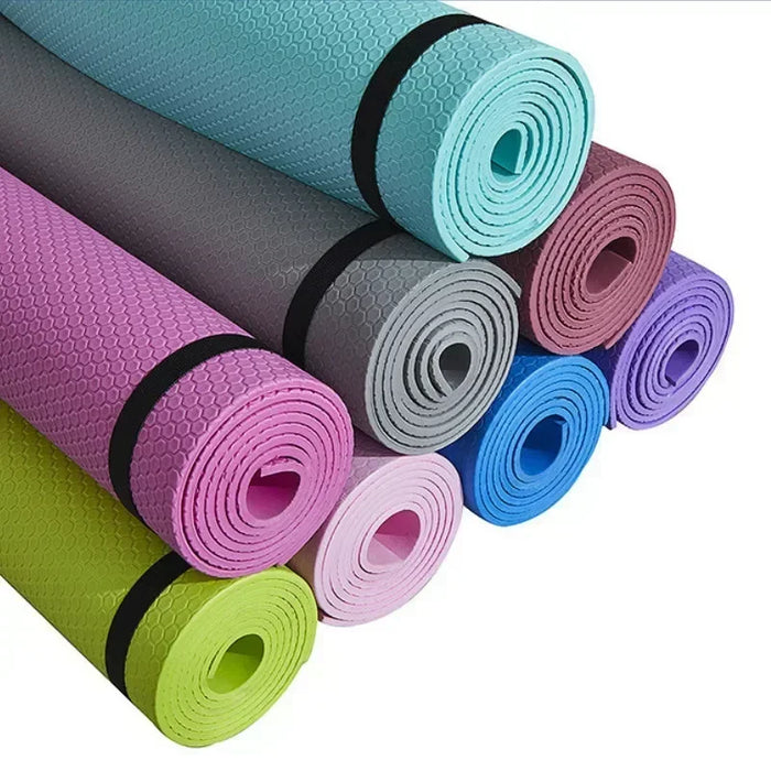 6MM Thick EVA Yoga Mat – Anti-Skid Fitness Mat for Yoga, Pilates, and Exercise