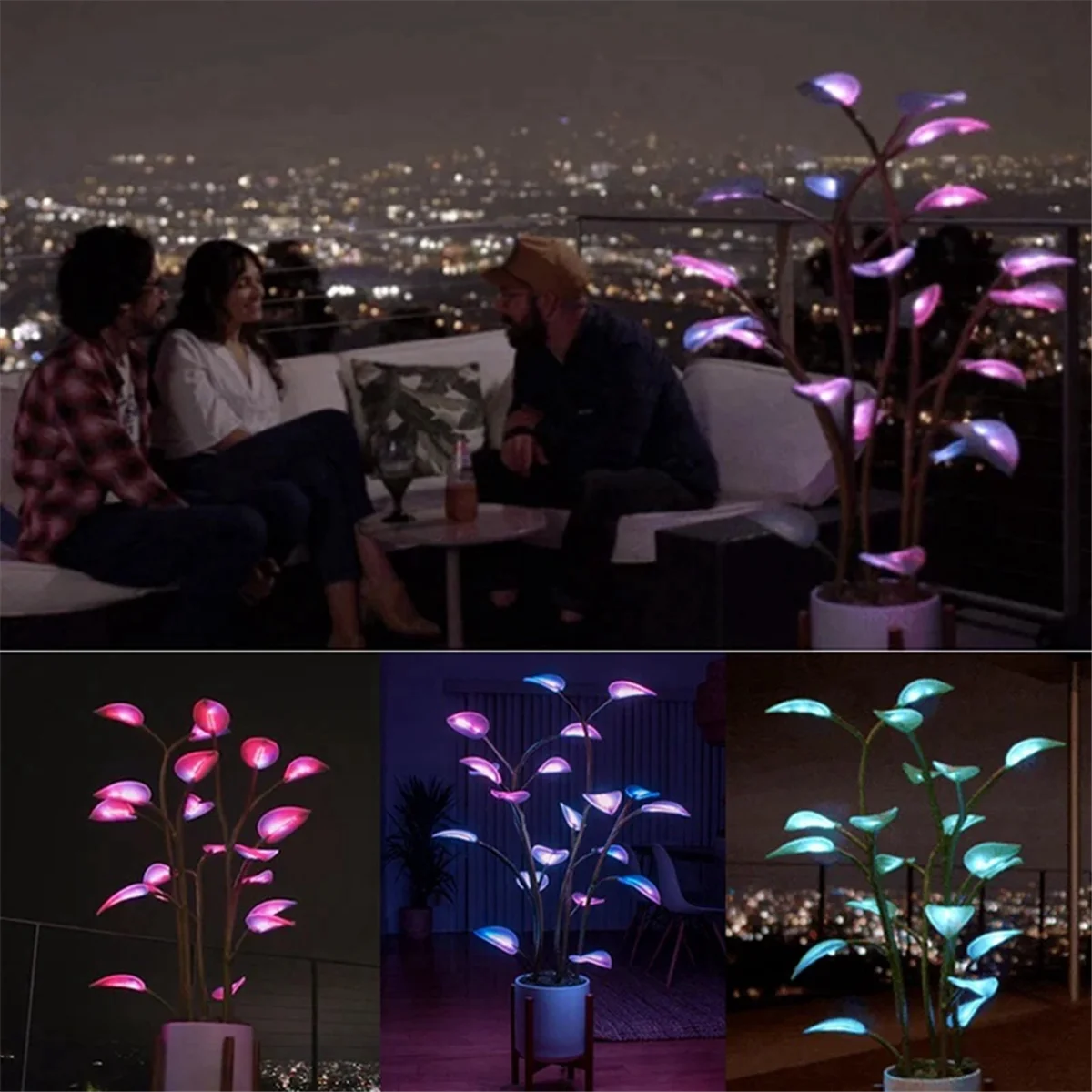 LED Houseplant Lamp – Changeable Color Indoor Decor Light for Home and Office