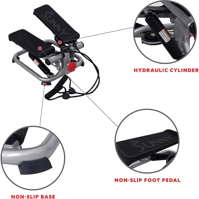 Mini Stepper with Resistance Bands