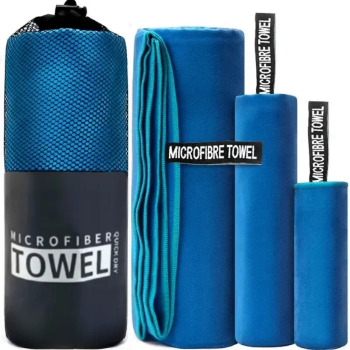 Quick-Drying Microfiber Sports Towels with Storage Bag