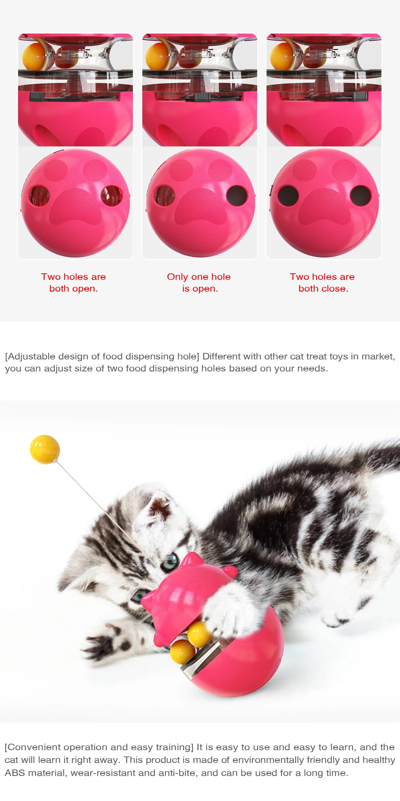 Interactive Cat Tumbler Toy