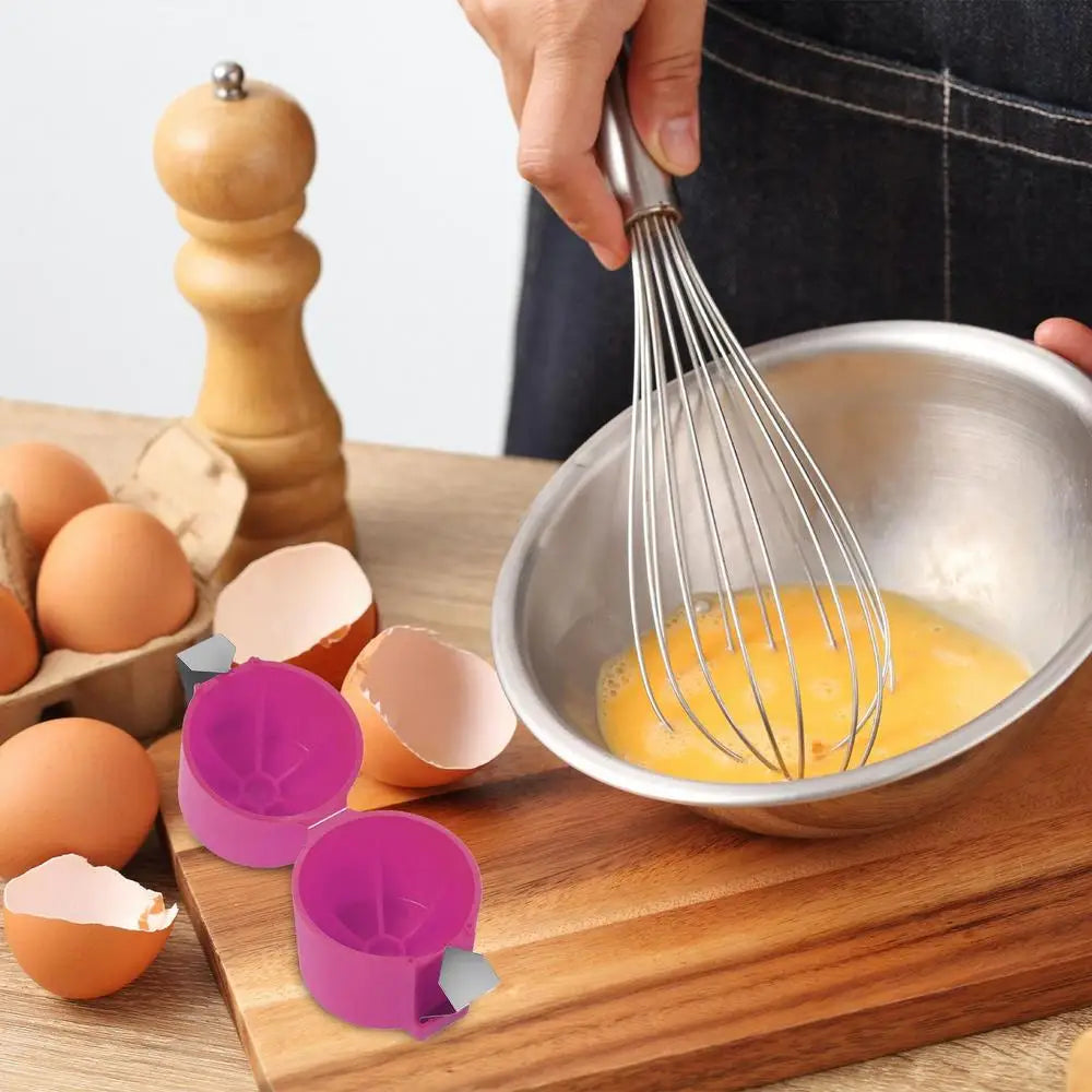 Creative Egg Opener & White Separator Tool – Eggshell Breaker and Cutter