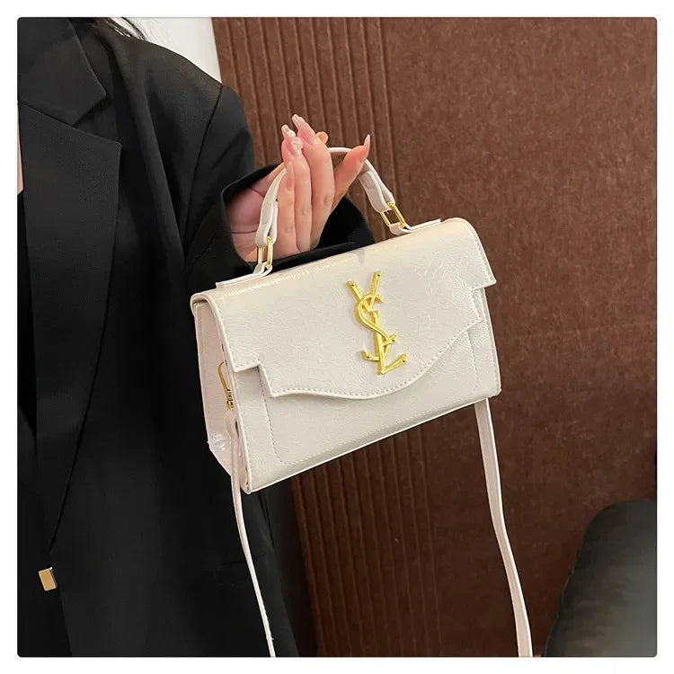 New Arrival 2025 Spring: Structured Textured Crossbody - Envelope Style, Detachable Chain, Women's Purse for Work & Events