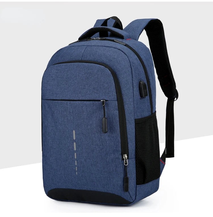 Classic Men Waterproof Backpack USB Charging Casual Travel Backpack Men Large Capacity Travel Laptop Backpack School Bag
