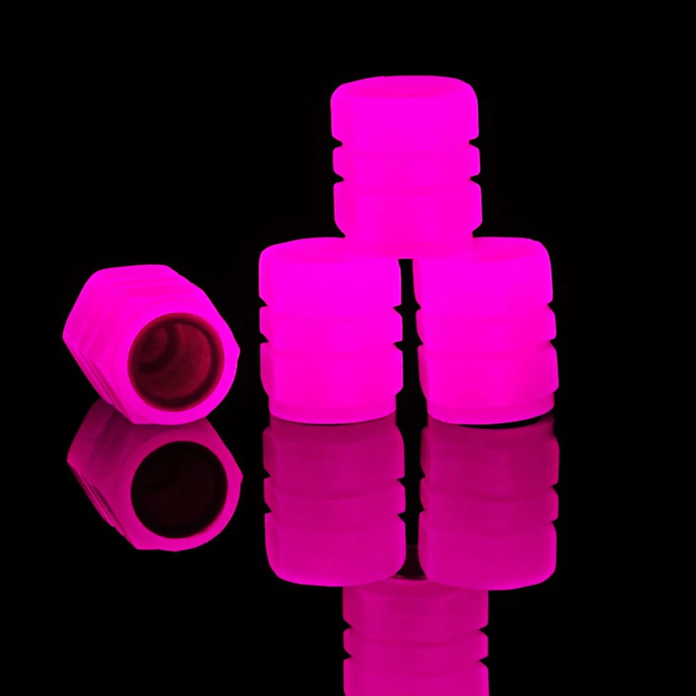 Luminous Tire Valve Caps (4-Pack)