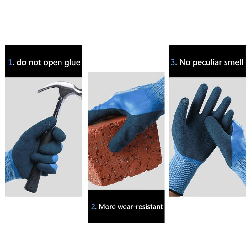 Waterproof Latex Coated Work Gloves