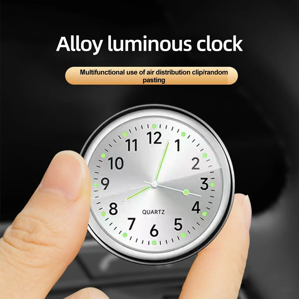 40MM Luminous Car Dashboard Clock – Waterproof Mini Quartz Clock