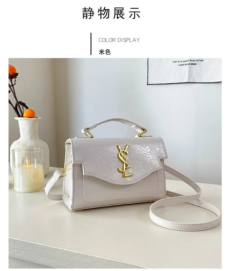New Arrival 2025 Spring: Structured Textured Crossbody - Envelope Style, Detachable Chain, Women's Purse for Work & Events