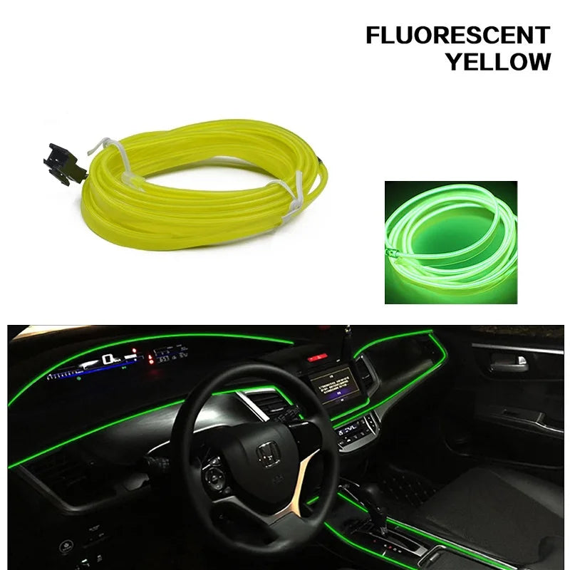 5/10M Car Interior LED Decorative Light Strips