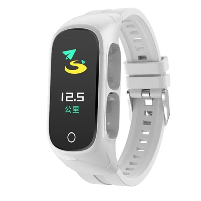 Smartwatch with Built-In Wireless Earbuds