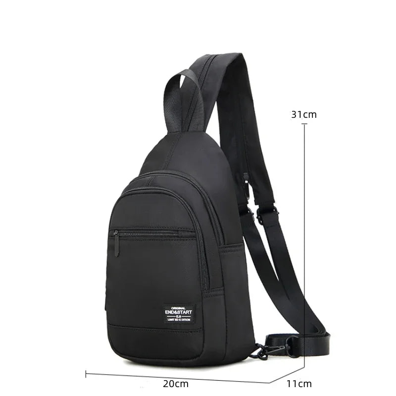 Casual Mini Men's Backpack Multifunction Lightweight Chest Bag Outdoor Backpacks Travel Small Backpack Men Chest Shoulder Bag