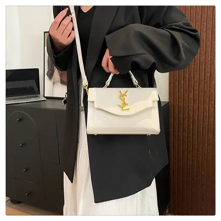 New Arrival 2025 Spring: Structured Textured Crossbody - Envelope Style, Detachable Chain, Women's Purse for Work & Events