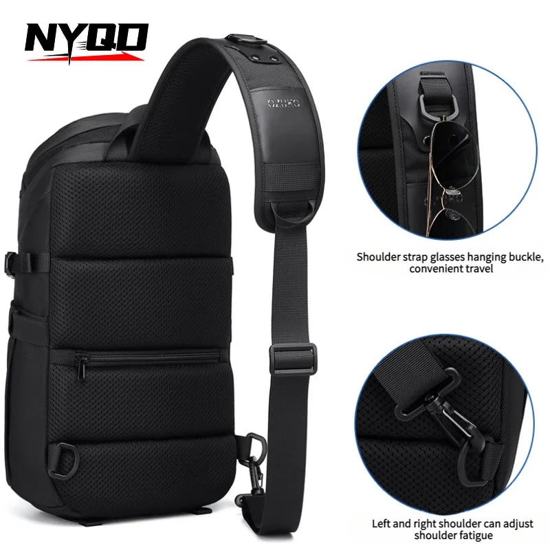 Mens Large Capacity Sports Waterproof Chest Bag Men Tactical Multifunctional Crossbody Bag Travel Shoulder Bags Рюкзаки Мужские