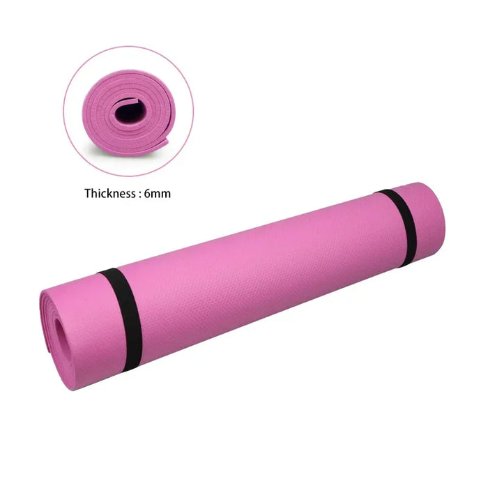 6MM Thick EVA Yoga Mat – Anti-Skid Fitness Mat for Yoga, Pilates, and Exercise