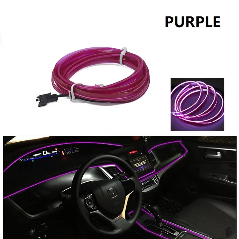 5/10M Car Interior LED Decorative Light Strips