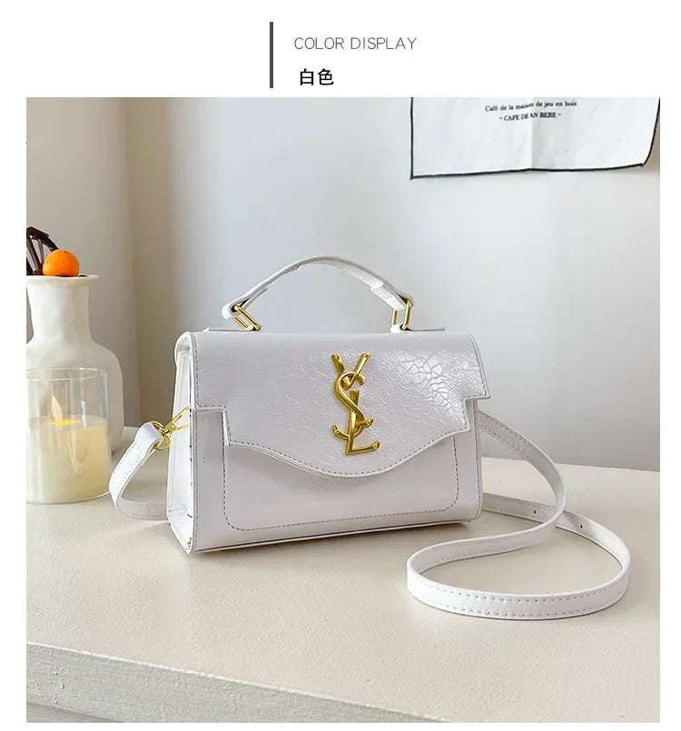 New Arrival 2025 Spring: Structured Textured Crossbody - Envelope Style, Detachable Chain, Women's Purse for Work & Events