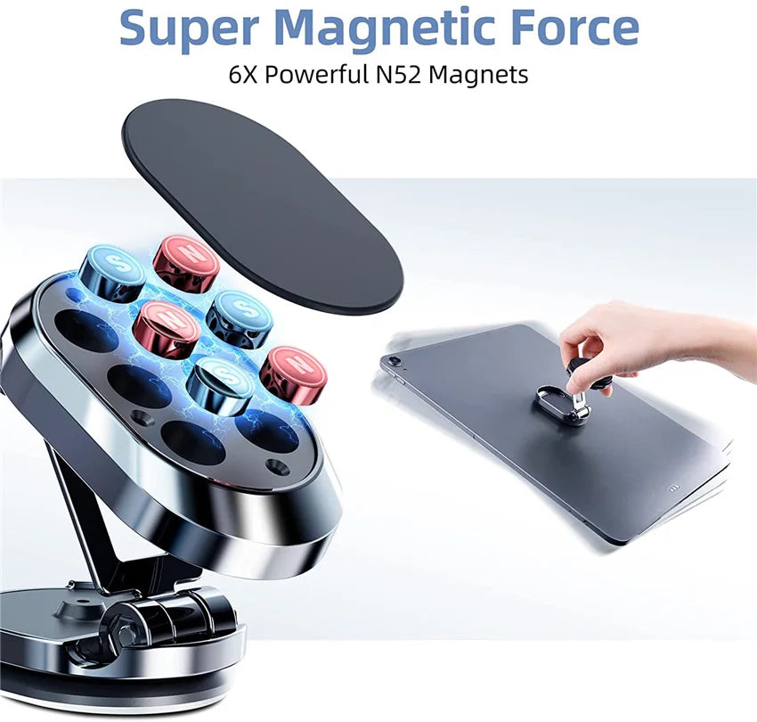 Foldable Magnetic Car Phone Holder