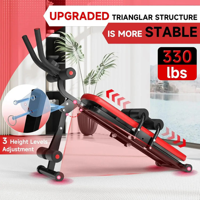 Foldable Ab Trainer Machine for Home Gym