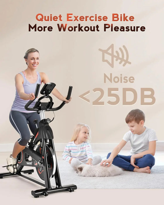 Indoor Exercise Bike with Comfortable Seat Cushion