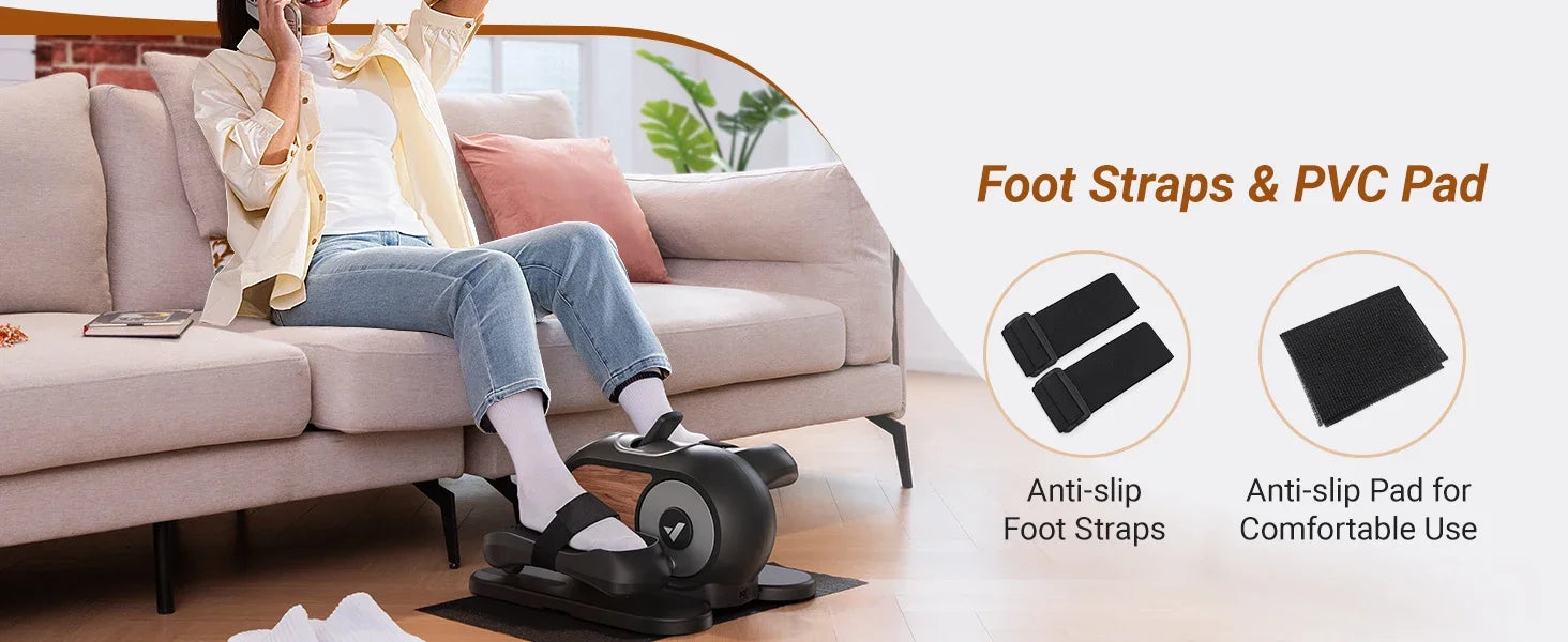 Under Desk Elliptical with Remote Control & Adjustable Speeds