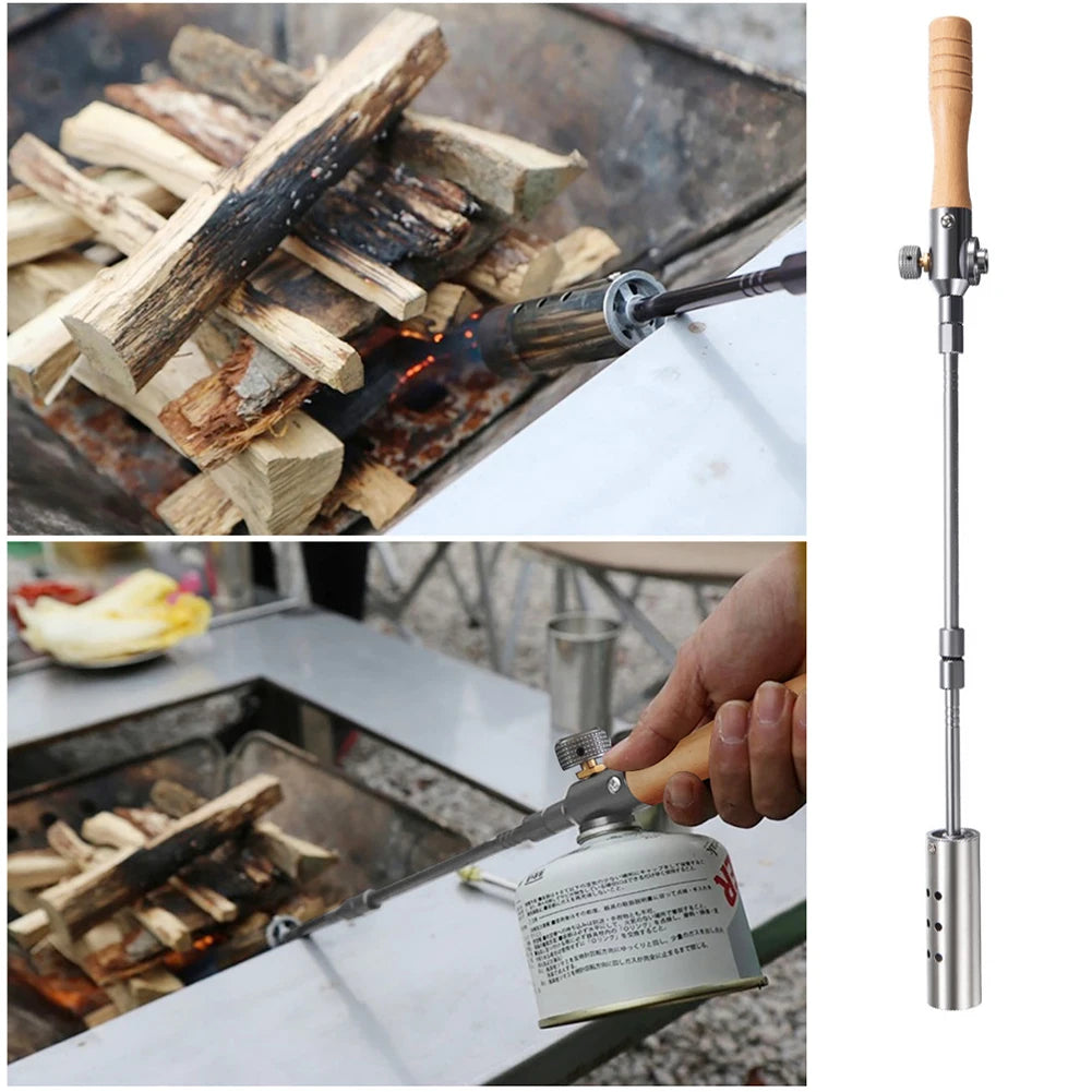 CAMPINGMOON Gas Torch for Weeding, BBQ, and Outdoor Use