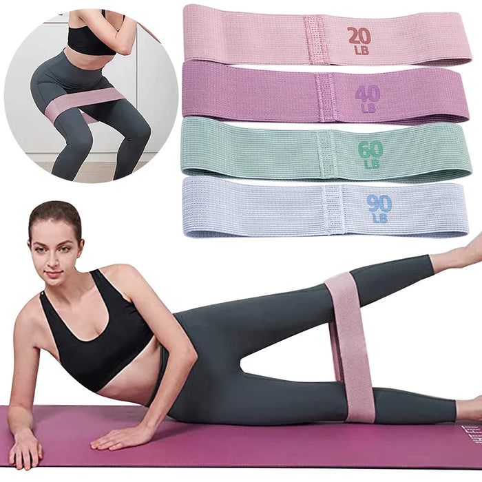 Elastic Workout Bands – Anti-Slip Glute & Thigh Expander Bands for Squats, Yoga, and Gym Workouts