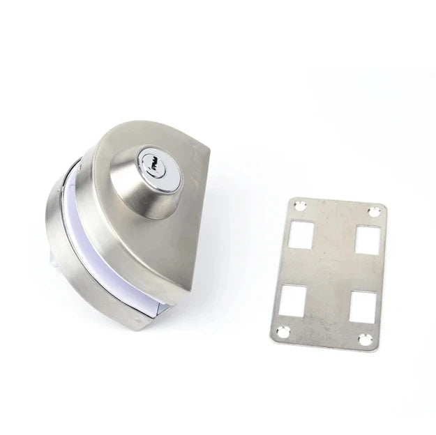 Sliding Central Glass Door Lock - 304 Stainless Steel, Bidirectional Unlock