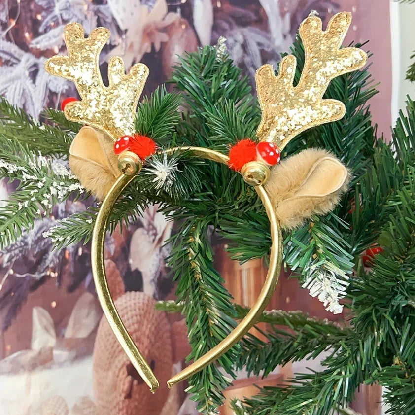 Sparkling Reindeer Antler Christmas Headbands