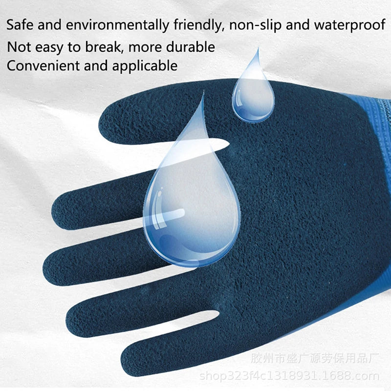 Waterproof Latex Coated Work Gloves