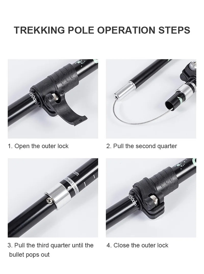 Telescopic Folding Trekking Pole