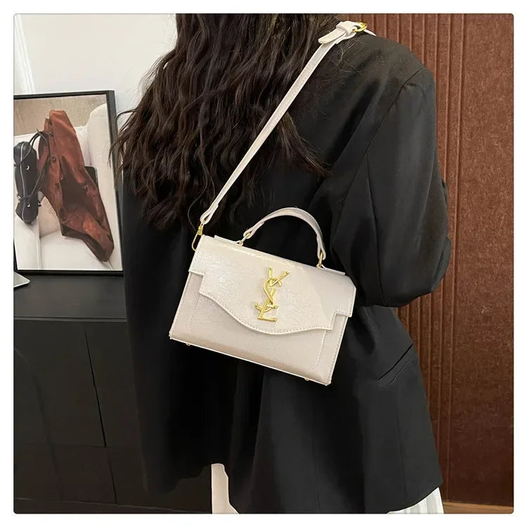 New Arrival 2025 Spring: Structured Textured Crossbody - Envelope Style, Detachable Chain, Women's Purse for Work & Events