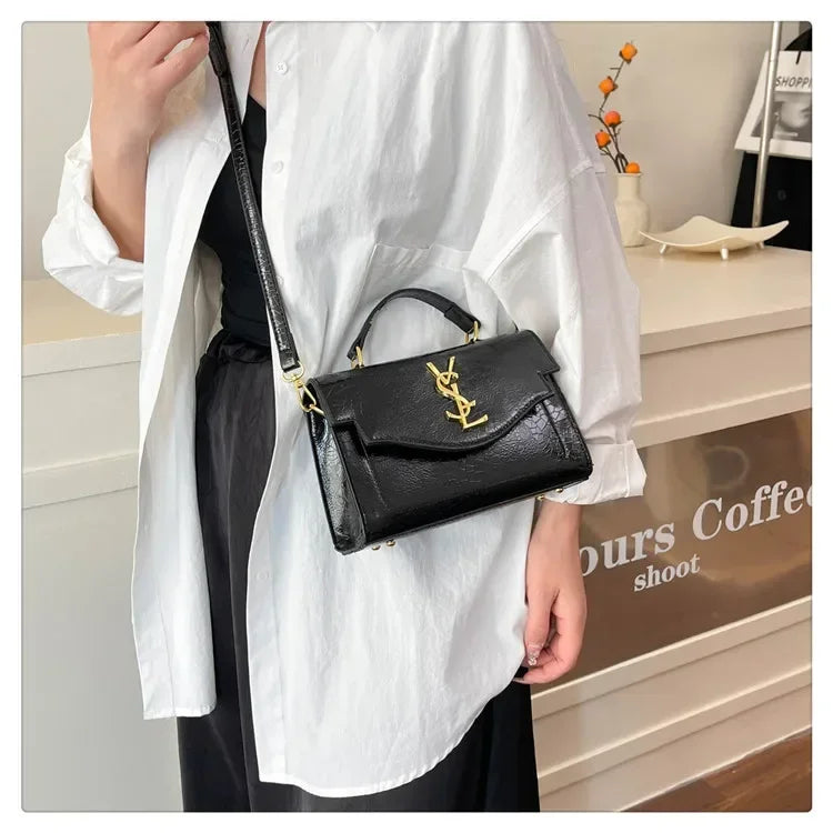 New Arrival 2025 Spring: Structured Textured Crossbody - Envelope Style, Detachable Chain, Women's Purse for Work & Events