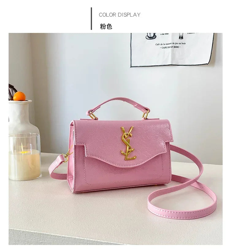 New Arrival 2025 Spring: Structured Textured Crossbody - Envelope Style, Detachable Chain, Women's Purse for Work & Events