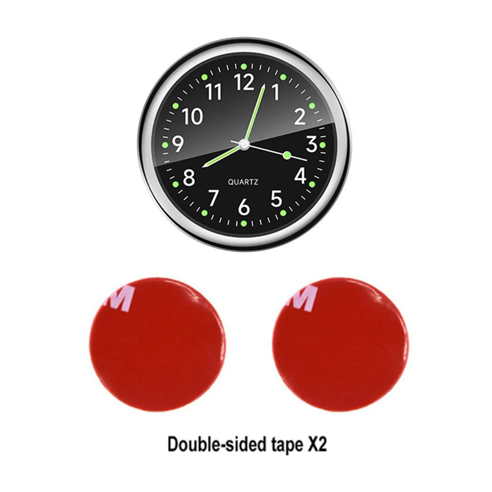 40MM Luminous Car Dashboard Clock – Waterproof Mini Quartz Clock