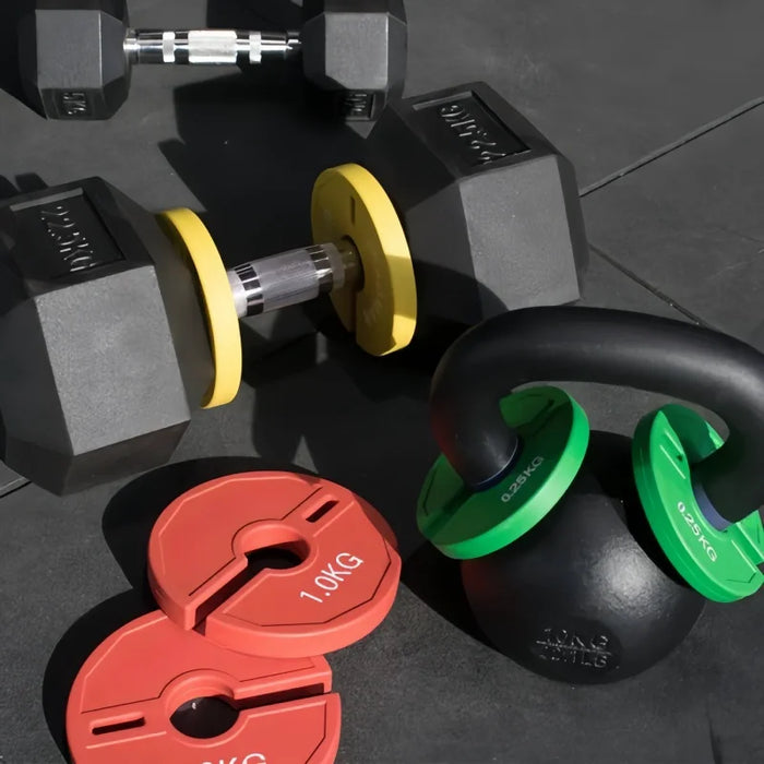 Rubber Fractional Weight Plates - 0.25/0.5/1 KG