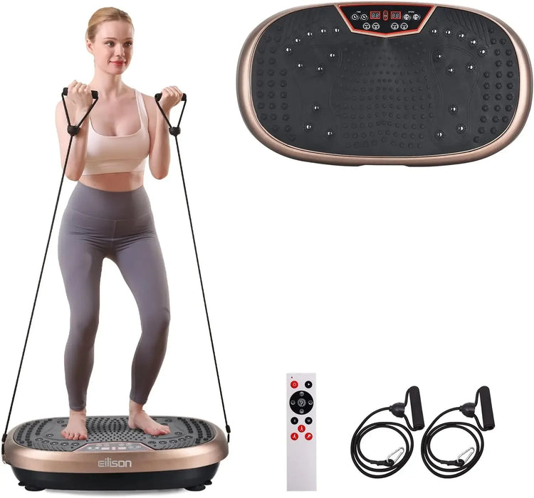 Vibration Plate Fitness Machine with Loop Bands